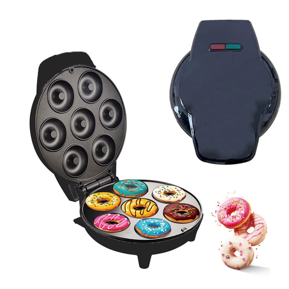 MáQuina EléCtrica para Hacer Mini Donuts con Revestimiento Antiadherente para Desayuno, Aperitivos, Postres, ElectrodoméSticos de Cocina, 220 V, Enchufe de la UE.