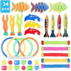 Makerfire Watertoys Zestaw 34 Zabawek Nurkowych