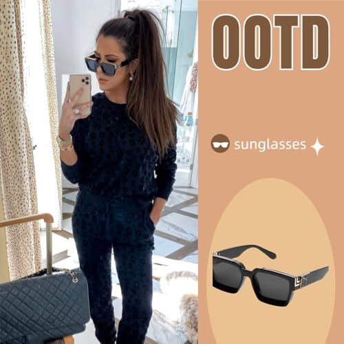 Retro Black Shades Sunglasses For Men Women Sunglass4