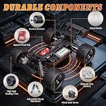 HAIBOXING RC Cars, 1:18 Scale Hobby Grade Remote Control Cars, 4WD High-Speed Fast RC Trucks 36km/H All Terrains Crawler Vehicle with 2 Rechargeable Batteries for Boys Kids and Adults 18858 Hailstorm | Hobby RC Truck for Boys. 36KPH High-speed Off-Ro