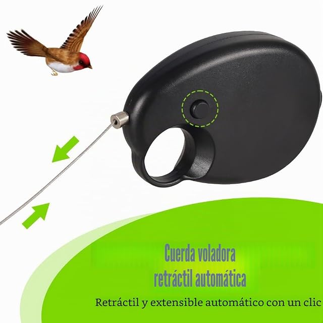 Foto 5 de 8 de DONGKER Correa de arnés para pájaros, arnés de loro retráctil de 20 pies para periquitos y cacatúas