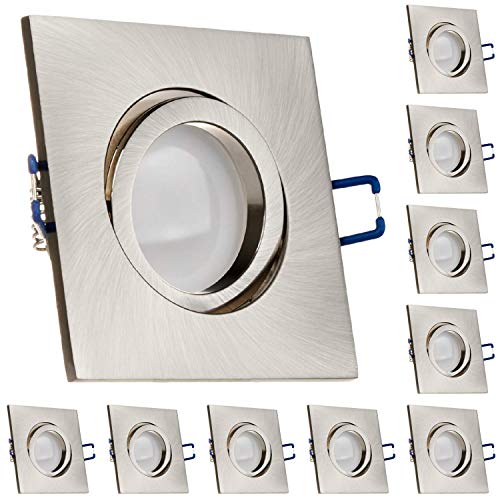 Maxled Einbaustrahler Rahmen 10er Set - Ø93mm Für GU10 Leuchtmittel, Weiß