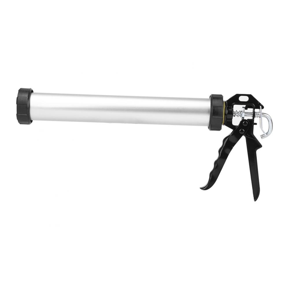 Pistola per silicone,Pistola per sigillanti con 10 ugello,Pistola applicatrice universale chiusa,600 ml