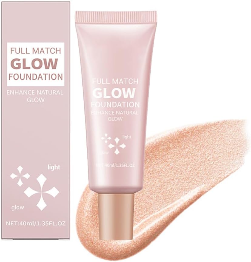 Natural Glow Illuminator Glotion - Hydrating, Long-Lasting Highlighter for Face & Body with Sheer to Light Buildable Coverage and Radiant, Sun-Kissed Look, 1.35 fl oz (#2 Light, 1 Piece)