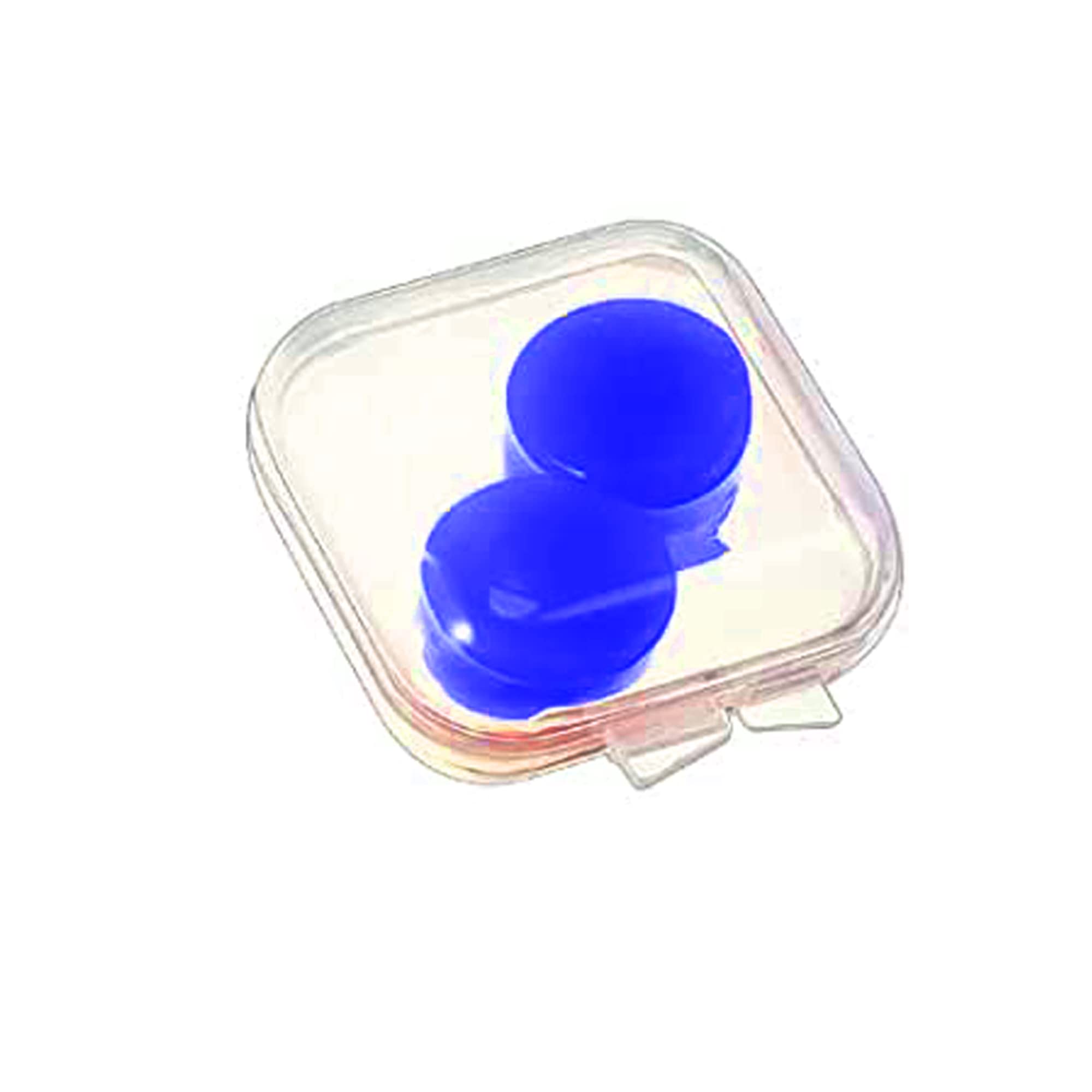 Soft Reusable Moldable Silicone Noise Cancelling Earplugs, Sound Blocking,Earplugs with Case for Swimming, Concert (Dark Blue (1 Pair))-image-4