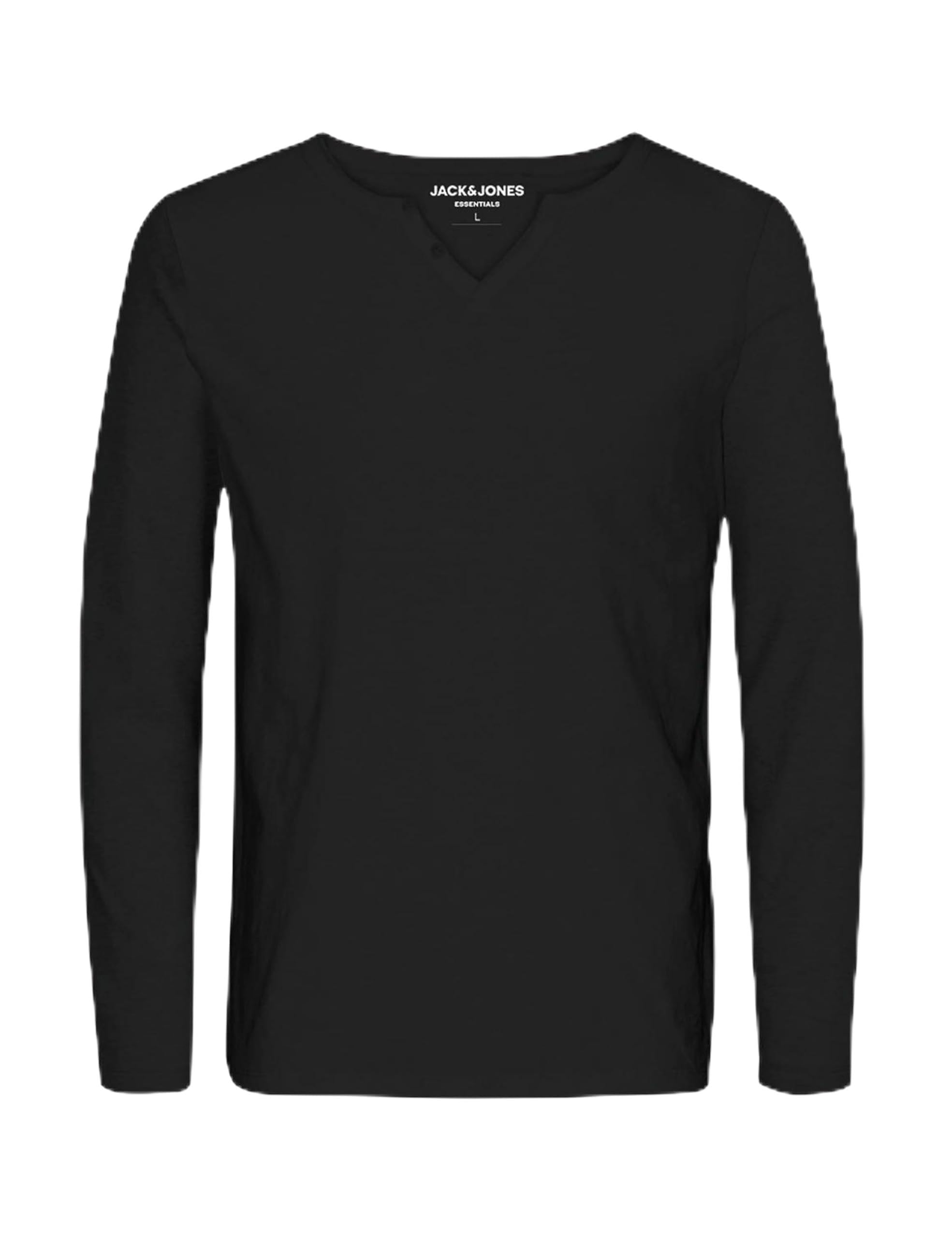 JACK & JONES Jjesplit Neck Tee Ls Noos