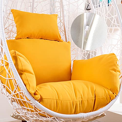 Cuscino per sedia a forma di uovo, lavabile, impermeabile, per altalena all'aperto, resistente al sole, per una seduta confortevole