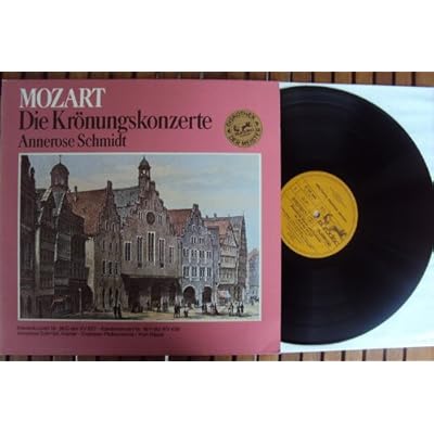 Die Kr&ouml;nungskonzerte. Konzert f&uuml;r Klavier und Orchester Nr. 26 KV 537 Kr&ouml;nungskonzert und Nr. 19 KV 459. Annerose Schmidt, Kurt Masur Stereo