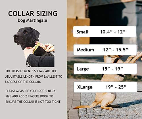 Ewinoom Martingale Collar For Dogs With Quick Release Snap Adjustable Floral No Pull Escape-Proof Dog Collars For Female Male Dogs, (L,Flamingo) #TOP6