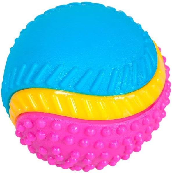Sharples Beef Scented Five Senses Rubber Ball for Dogs, Medium