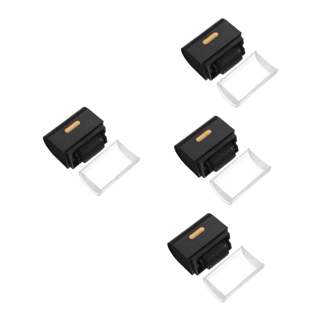 MAGICLULU 4pezzi Timbro Privacy Portatile Per Protezione Personale Inchiostratore Per Documenti Buste e Pacchi Accessorio Per Casa Grafite