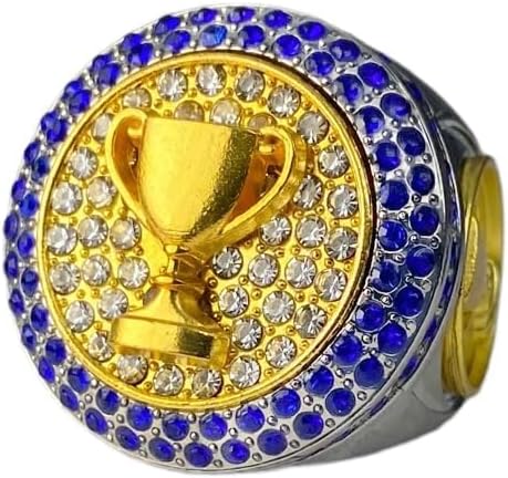 Miniatura 2 de Paquete de 1 o 10 anillos de trofeo de campeonato en piedras de regalo para campeón de torneo o liga