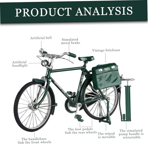 Mini kit de bicicleta DIY de aleación con 52 piezas mecánicas para montar 4