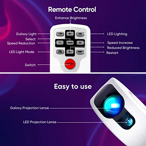 LED Night Light, Colorful Projector, HOKEKI Star Projector, Galaxy