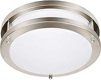 Drosbey 36W Dimmable LED Flush Mount Ceiling Light - 4000 Lumens 5000K Daylight White, 400W Equivalent for Bedroom Kitchen Bathroom