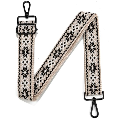 Image of Crossbody Straps for Purses Silver Hardware Purse Strap Wide Shoulder Strap Adjustable Replacement