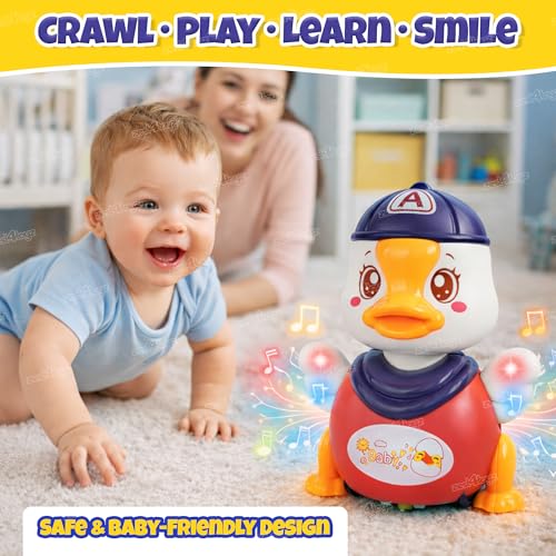 Image of Zest 4 Toyz Musical Toy for Kids Dancing Duck Toy with Flashing Light and Sound Toy 360 Degree Rotating Battery Operated Birthday Gifts for Kids & Toddlers (Random Color) - Pack of 1