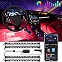 Govee LED Car Lights with App Control, Smart Interior Car Lights with DIY Mode and Music Mode, RGB Car Lights with 2 Lines Design, Under Dash Interior Lights for Car with Car Charger, DC 12V
