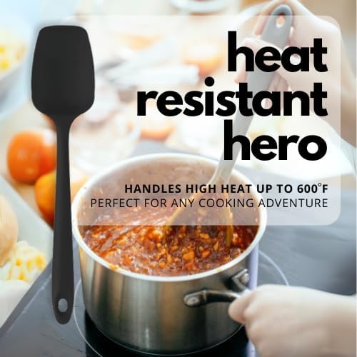 Miniatura 3 de Giftits - Juego de 4 espátulas resistentes al calor para cocinar, sin BPA, antiadherentes, aptas para lavavajillas, juego de espátulas de silicona