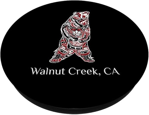 Miniatura 2 de Creek Walnut CA Native American Brown Grizzly Bear PopSockets PopGrip agarre intercambiable para teléfonos y tabletas