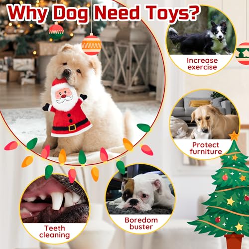 Juguete interactivo navideño para perros LECHONG miniatura 4