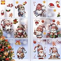 Christmas Window Stickers: This Christmas theme stickers creates a funny and cheerful festival atmosphere. It is the perfect choice for creating a Christmas atmosphere for your home or party Dwarf Window Sticker Applications: This Christmas santa win...