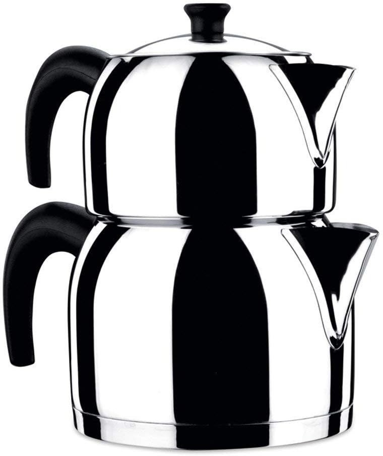 Amboss Turkish Teapot Set 3Lt. Capacity Stainless Steel