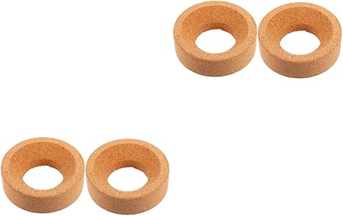 SOLUSTRE 4 piezas soporte para frasco de vidrio, soporte para cono, anillo de corcho, soporte de corcho de 24 pulgadas, soporte de anillo de
