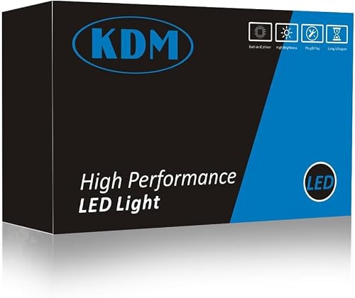 KDM,6000K White,2Pack