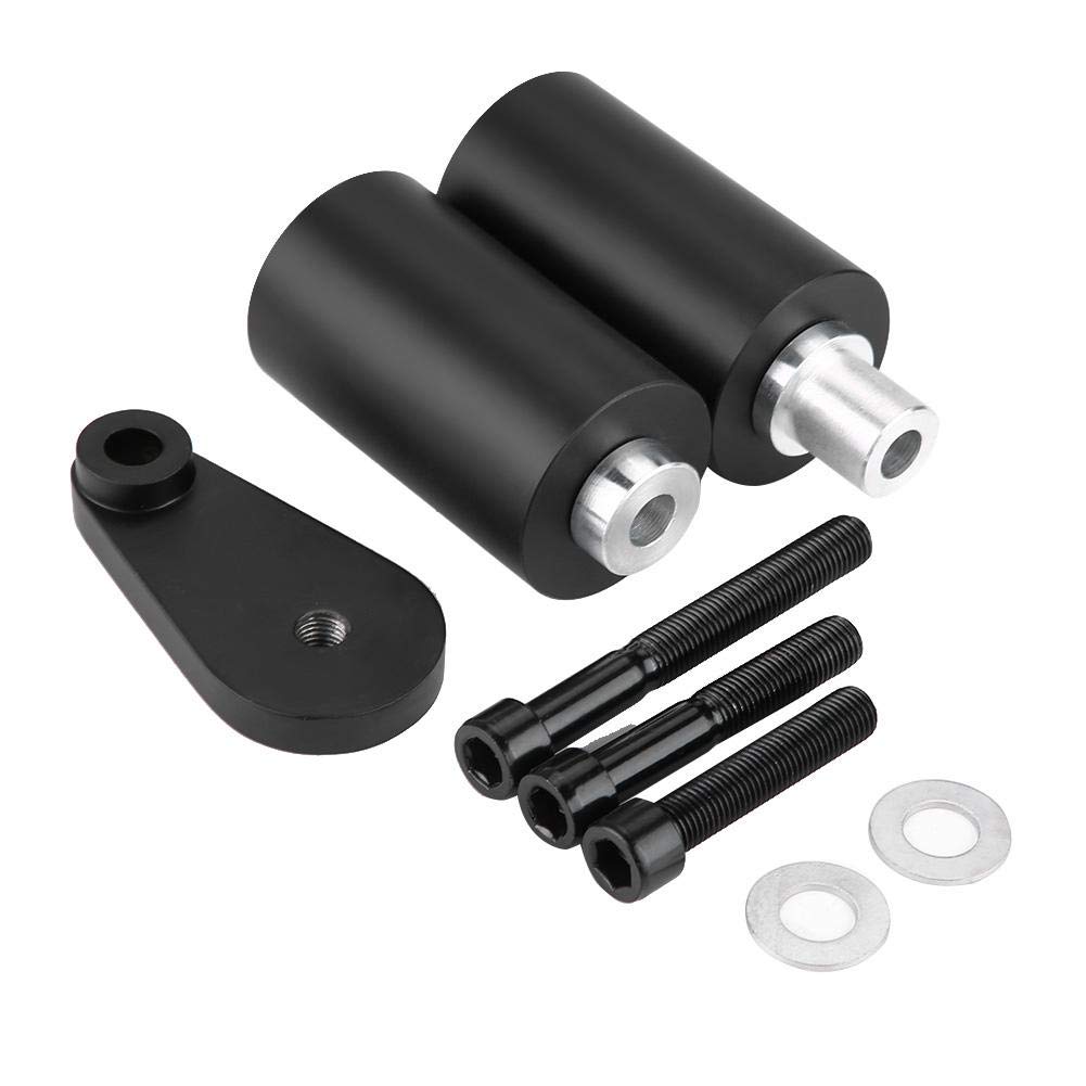 Kit protezione antiurto per paratelaio-Duokon Metal + Kit Telaio paracolpi Scorrevole ABS, Parti di Ricambio Moto Telaio parapolvere Crash Protector Kit per Yamaha YZF R6 R6S 2003-2008
