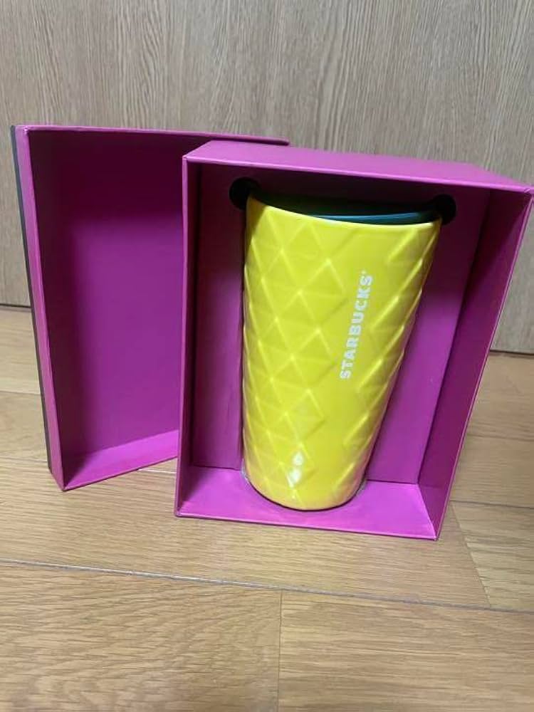 Starbucks - スターバックス Starbucks タンブラー ハワイ限定 パイナップル 陶器 STARBUCKS タンブラー パイナップル ピンクイエロー ハワイ限定