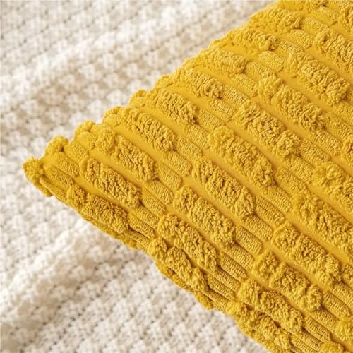 Housse de coussin en velours côtelé déco salon et chambre 40x40 - 5