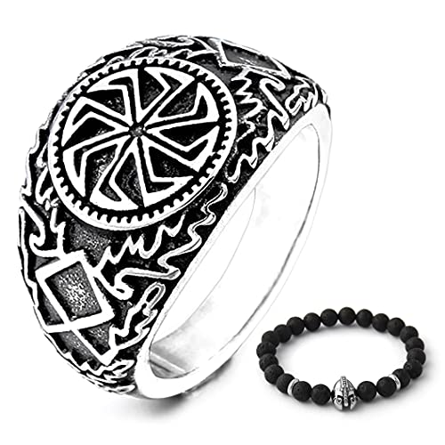 ENXICO The Kolowrat Slavic Sun Wheel Ring 316L Stainless Steel Ancient Slavic Jewelry (11)