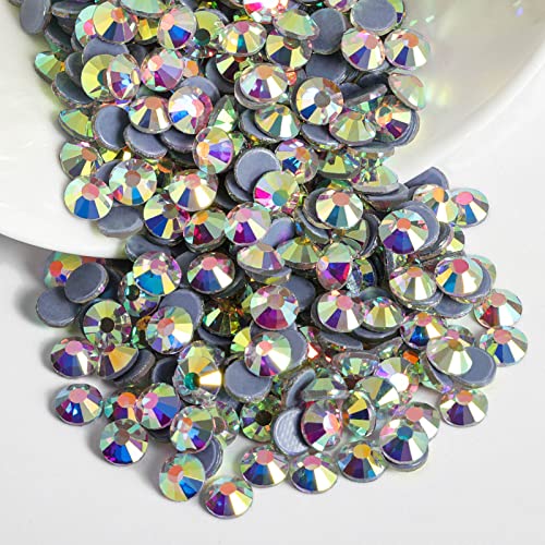 Beadsland Hotfix Rhinestones, 144pcs Flatback Crystal Rhinestones for Crafts Clothes DIY Decoration Crystal AB, SS40, 8.3-8.6mm - Image 2