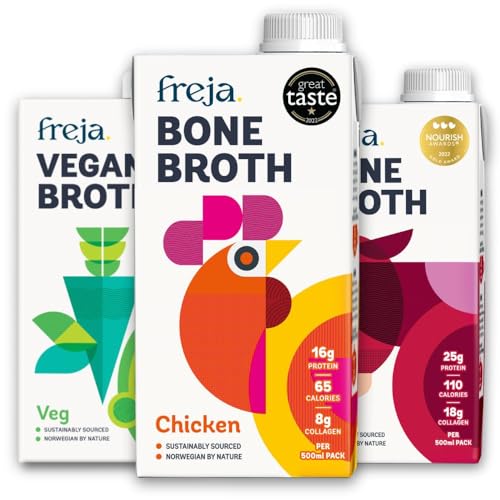 Freja Discovery Bone Broth Pack, 3 x 500ml