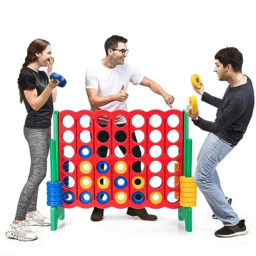 【Leggero e Facile da Trasportare】Grazie alla plastica di alta qualità, questo Forza 4 pesa solo 11,2 kg. Il design leggero e portatile facilita il trasporto. Inoltre, le 2 barre rosse nella parte inferiore fanno ricominciare il gioco velocemente.