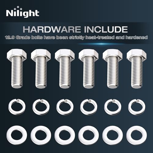 Image of Nilight 2.5inch Leveling Lift Kit for 2019 2020 2021 2022 Ford Ranger 2WD 4WD, Actual about 1.54 inch Strut Spacer, Suspension Strut Spacers, Raise Front End