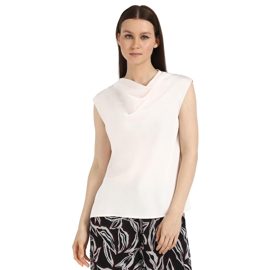 Calvin Klein Satin Cowl Neck Blouse