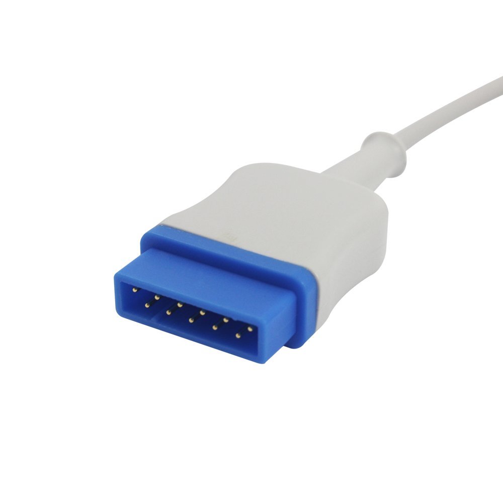 Sino-k - Cable de extensión compatible con Marquette DB9 SpO2 de 11 pines, 2,2 m, aprobado por la FDA/CE