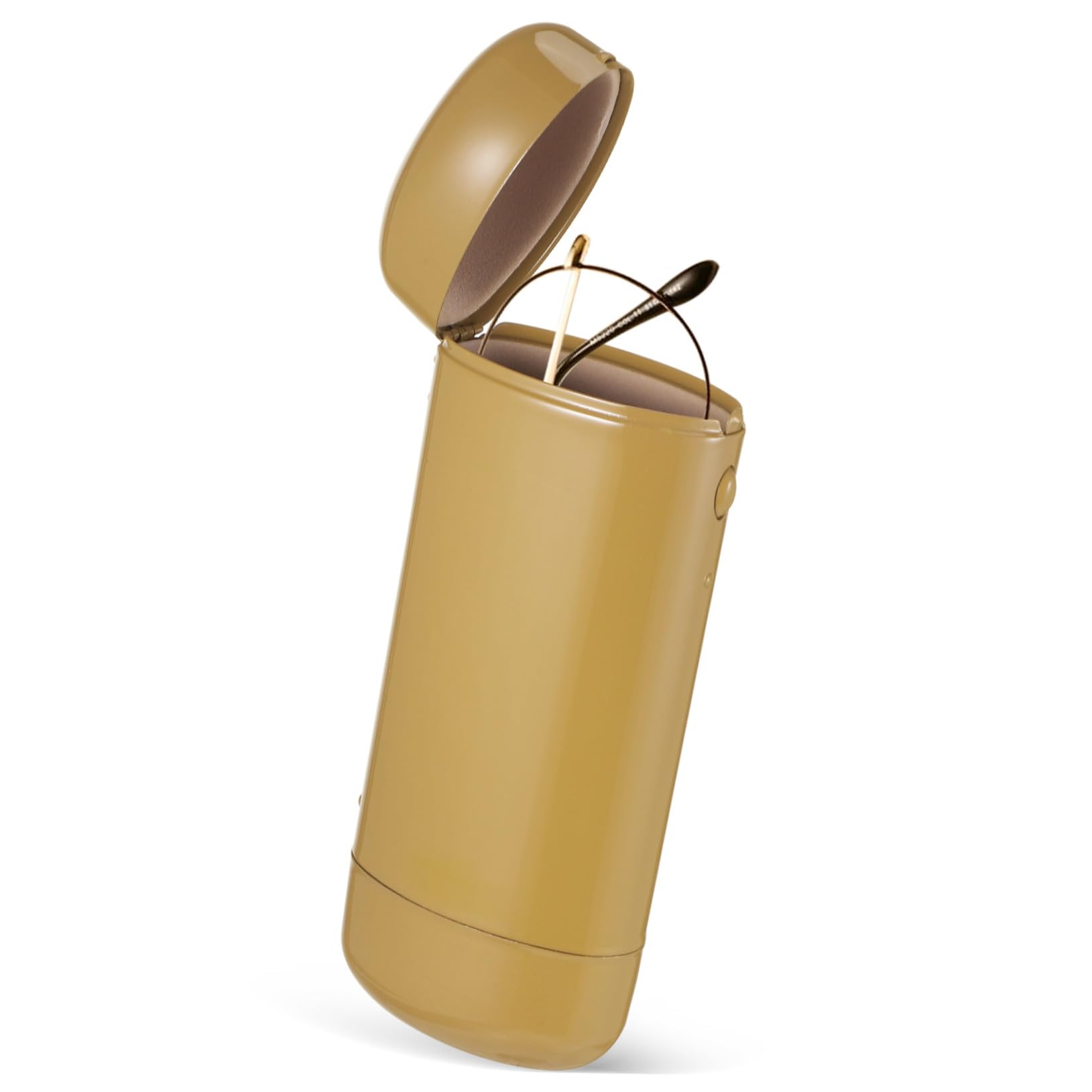 Estuche Rígido Metálico para Gafas de Viaje Diseño Delgado y Resistente con Botón Lateral Protección contra y Arañazos para Hombre y Mujer Almacenamiento Versátil para Gafas y