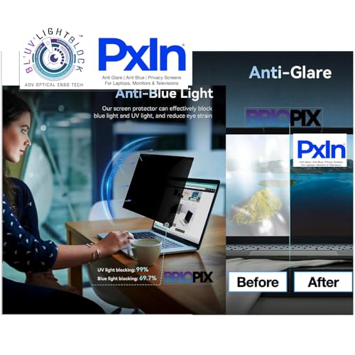 Image of Pxin PET 14 Inch MacBook Pro Privacy Screen Filter - | Magnetic | Pro Version | No Eye Strain | Anti Blue Light + Anti Glare | No Dry Eyes |Privacy Screen Protector