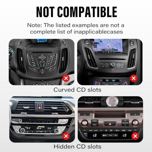 Image of 1Zero Adjustable Extended Arm Car CD Slot Mount for Apple CarPlay Screen