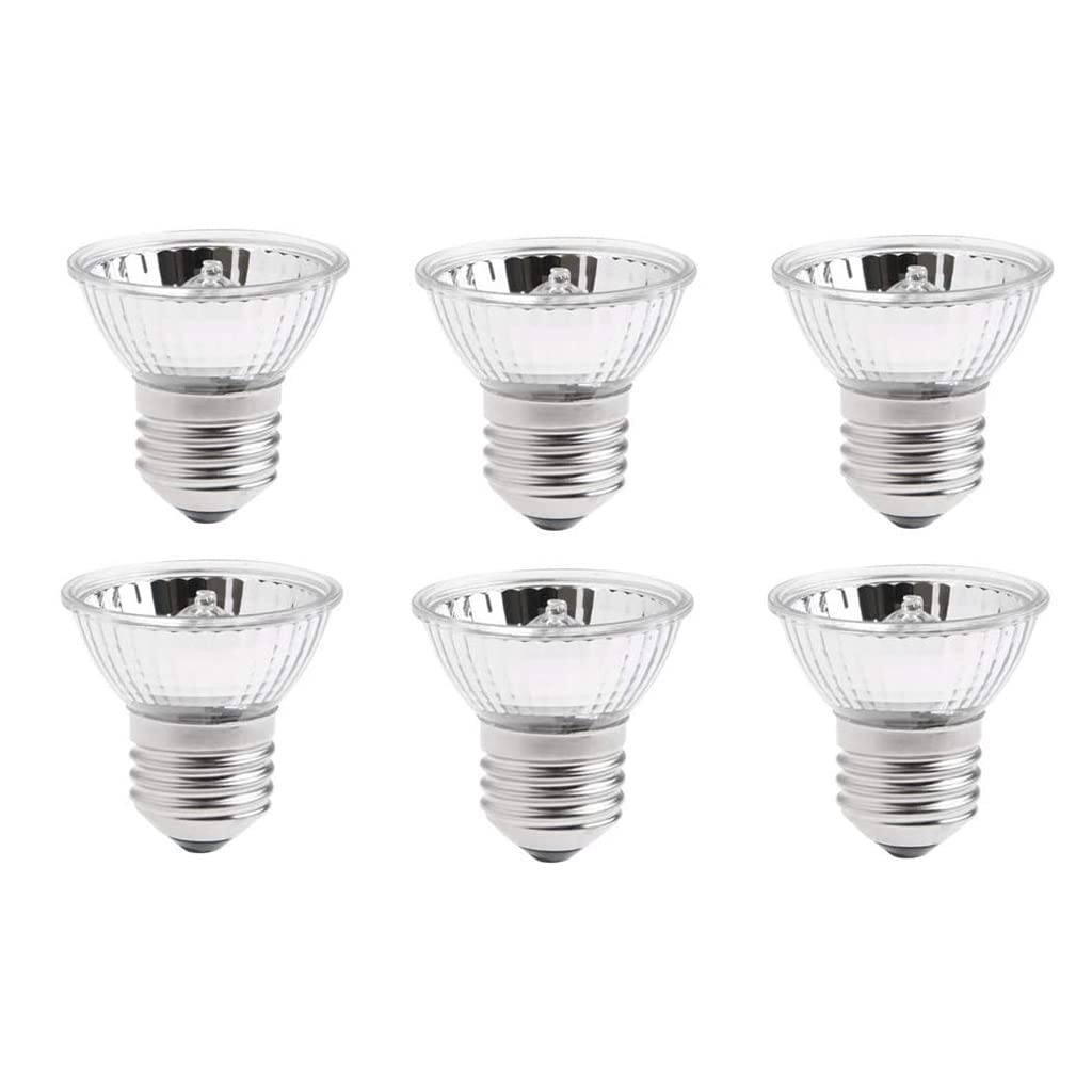 6 Pacchi Lampada Solare a Spettro Completo UVA + UVB Lampadina della Lampada di Calore per Prendere Il Sole, Lampada Riscaldante per Rettili per Tartaruga, Lucertola, Rana, Base E27/E26
