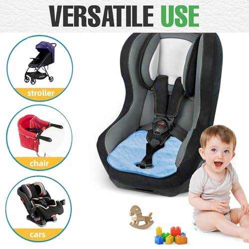 ZQSFPK 2 x Baby-Autositzschoner, wasserdichte Autositzschoner, Kinderwagen-Auskleidung, Töpfchentrainingspad, Autositzeinlage, für Kleinkinder-Töpfchentraining