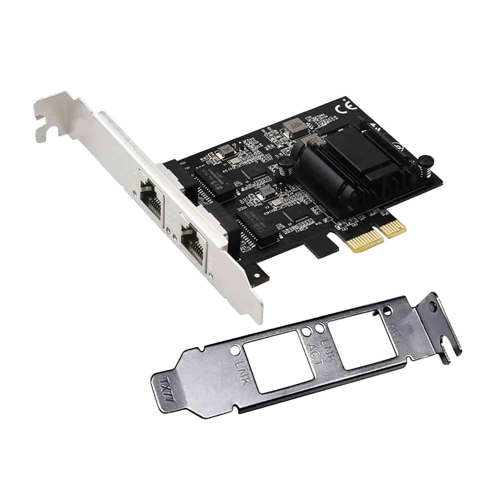 SHOPORA® Dual-Port Pcie Gigabit Network Card 1000M for Freebsd Windows Window Server 2.5G | Computer Components & Parts | Motherboards-image-33
