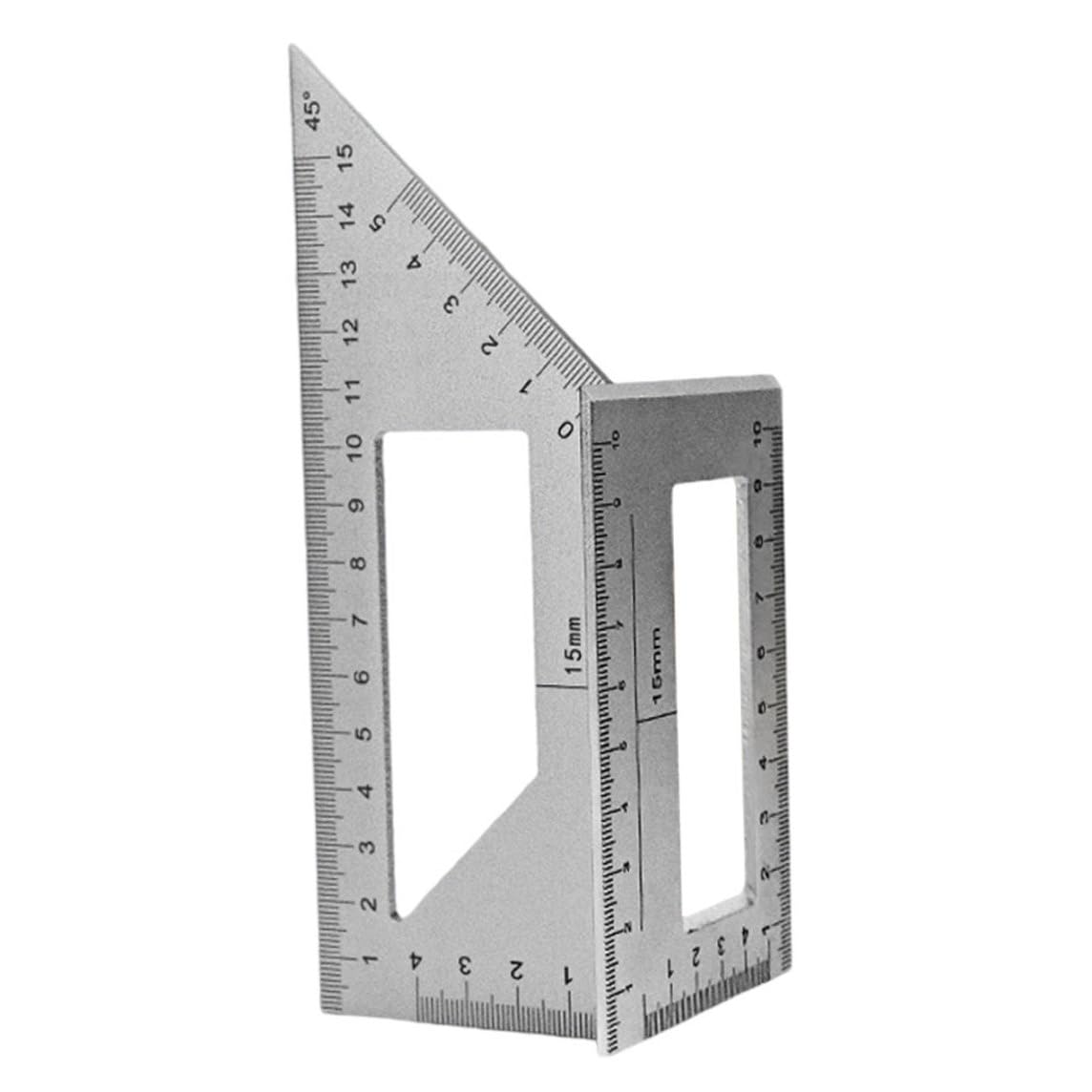 Saddle Layout Square Gauge Aluminum Alloy Multifunctional 45 90 Degree Angle Ruler for Carpenter ;1