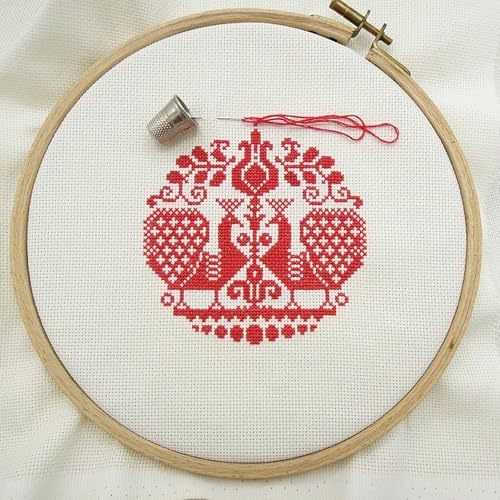Image of Essentials By Leisure Arts Aida Cloth, 18 Count, Ivory, Cross Stitch Fabric, Embroidery Fabric, Cross Stitch Supplies for Crafting, Stitching, and Sewing Projects 15X18