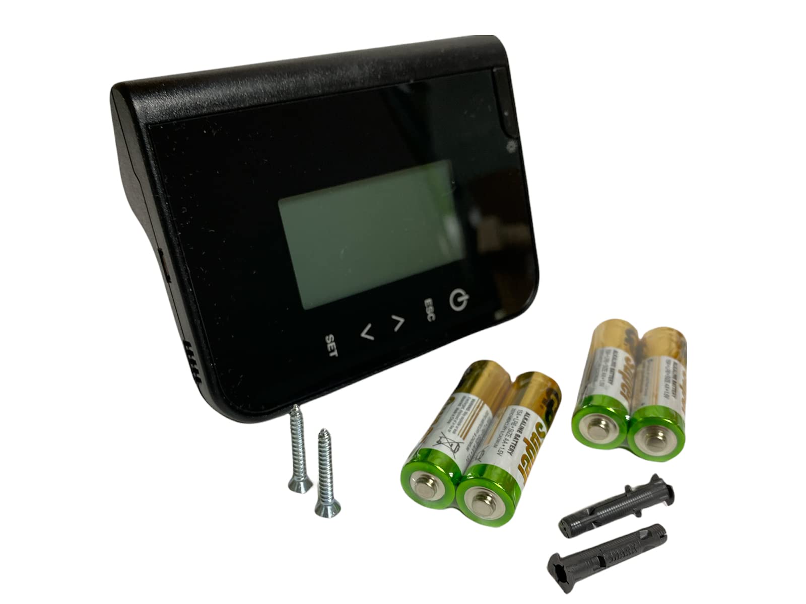 eRicambi, Radiocomando Bidirezionale Tiemme 2WAYS2 per Stufe a Pellet, Display LCD, Portata 15mt, 5 Touch Button, Dimensioni 120x90x30mm, modelli CLAM