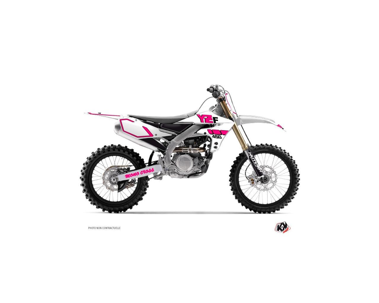 Kit déco moto cross Yamaha 450 YZF rose pour rénover vos plastiques abîmés - 3