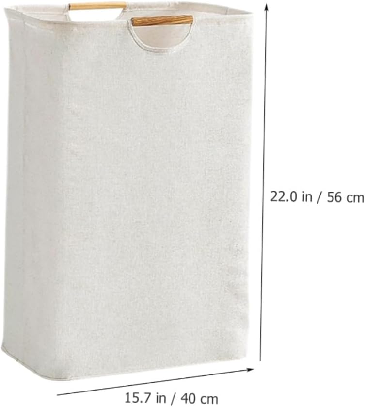 Collapsible Laundry Hamper Basket with Sturdy Handles Lightweight Foldable Clothes Organizer for Home Storage and Clean Fabric Laundry Basket for Dirty Clothes and Sundries